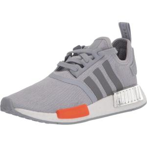 adidas Originals Men’s NMD_r1 Sneaker(Halo Silver/Black Silver Metallic/Bahia Orange)