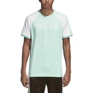 adidas Originals Men’s Originals 3 Stripes Tee, Clear Sky, Medium(Clear Mint)
