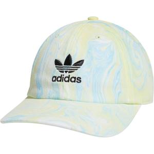 adidas Originals Men’s Originals Relaxed Plus Strapback(Ambient Sky Blue/Pulse Yellow)