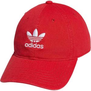 adidas Originals Men’s Originals Relaxed Plus Strapback(Vivid Red/White)