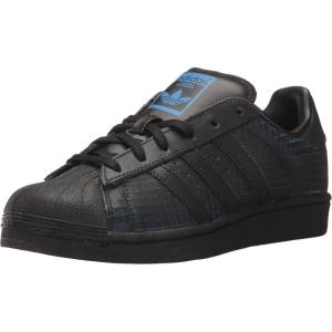 adidas Originals Mens Superstar Classic Low Top Sneaker Shoe(Core Black/Core Black/Bluebird)
