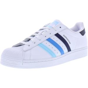 adidas Originals Mens Superstar Classic Low Top Sneaker Shoe(White/Ink/Bliss Blue)