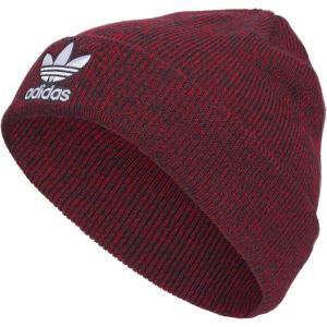 adidas Originals Men’s Trefoil Beanie-Older Model(Better Scarlet/Shadow Brown/Night Indigo)