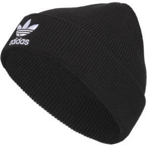 adidas Originals Men’s Trefoil Beanie-Older Model(Black/White 23)