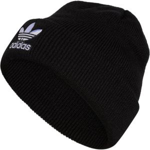 adidas Originals Men’s Trefoil Beanie-Older Model(Black/White 3)