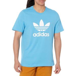 adidas Originals Men’s Trefoil Tee(Sky Rush/White)