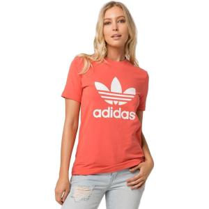 adidas Originals Men’s Trefoil Tee(Trace Scarlet/White)