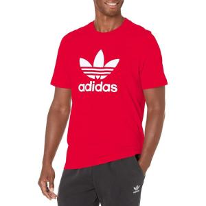 adidas Originals Men’s Trefoil Tee(Vivid Red/White)