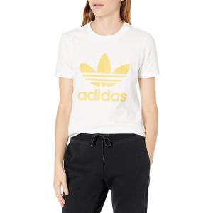 adidas Originals Men’s Trefoil Tee(White/Core Yellow)