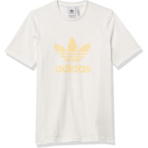 adidas Originals Men’s Trefoil Tee(White/Easy Yellow)
