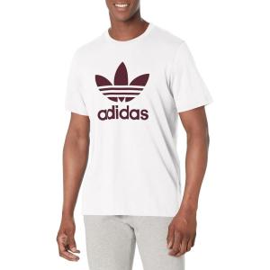 adidas Originals Men’s Trefoil Tee(White/Victory Crimson)