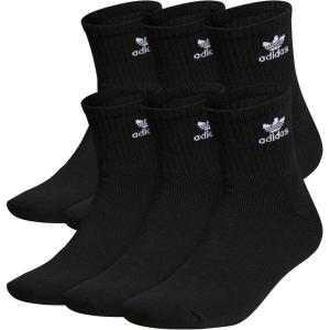 adidas Originals Originals Trefoil Quarter Sock 6-Pack(Black)
