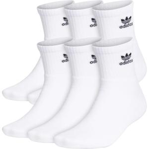 adidas Originals Originals Trefoil Quarter Sock 6-Pack(White)