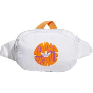 adidas Originals Sport Waist Pack/Travel and Festival Bag(White/Bright Orange/Lucky Pink)