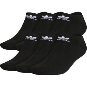 adidas Originals Trefoil No Show Socks (6-Pair)(Black)