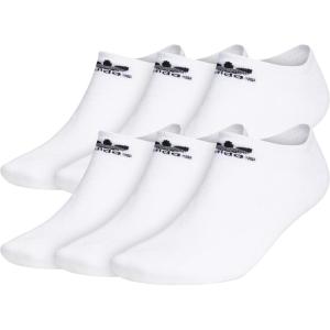 adidas Originals Trefoil No Show Socks (6-Pair)(White)