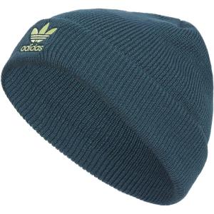 adidas Originals Unisex Kid’s Trefoil Beanie(Arctic Night Blue/Pulse Yellow)