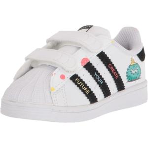 adidas Originals Unisex-Child Superstar Legacy Sneaker(White/Black/Radiant Aqua)