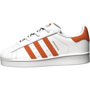 adidas Originals Unisex-Child Superstar Legacy Sneaker(White/Blue/Gold Metallic)