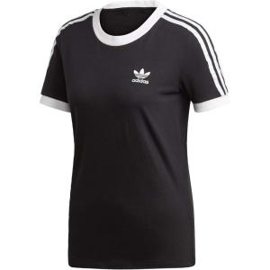 adidas Originals Women’s 3-Stripes Tee(Black/Black/White)