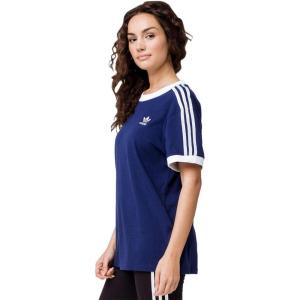 adidas Originals Women’s 3-Stripes Tee(Dark Blue)