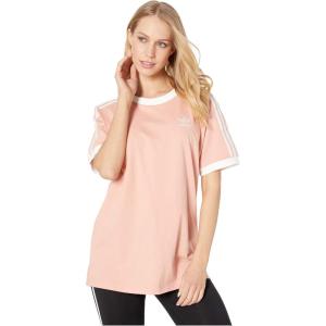 adidas Originals Women’s 3-Stripes Tee(Dust Pink)