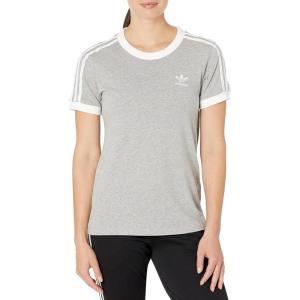 adidas Originals Women’s 3-Stripes Tee(Medium Grey)