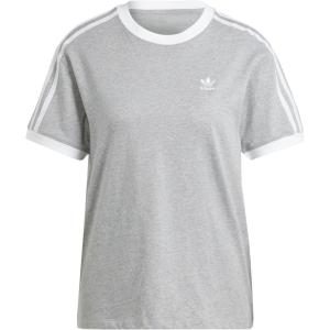 adidas Originals Women’s 3-Stripes Tee(Medium Grey Heather)