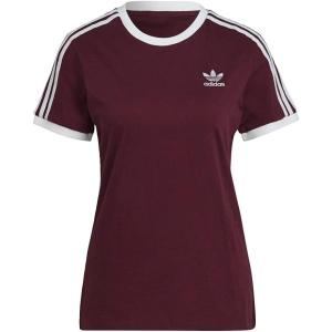 adidas Originals Women’s 3-Stripes Tee(Victory Crimson)