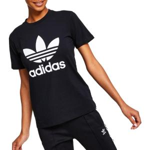 adidas Originals Women’s Adicolor Classics Trefoil Tee(Black)
