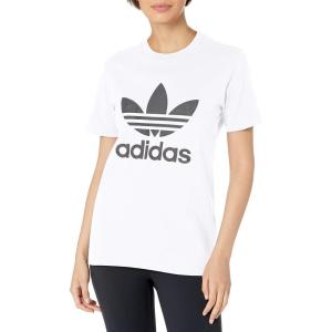adidas Originals Women’s Adicolor Classics Trefoil Tee(White)