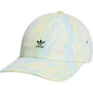 adidas Originals Women’s Mini Logo Relaxed Adjustable Cap(Ambient Sky Blue/Pulse Yellow/Black)