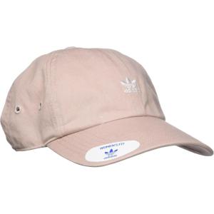 adidas Originals Women’s Mini Logo Relaxed Adjustable Cap(Wonder Taupe Beige/White)