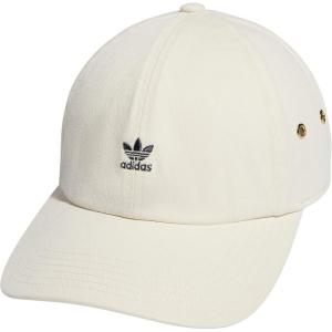 adidas Originals Women’s Mini Logo Relaxed Adjustable Cap(Wonder White/Shadow Navy)