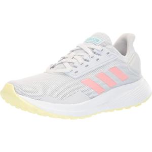 adidas Unisex Child Duramo 9 WIDE(Dash Grey/Glory Pink/Yellow Tint)