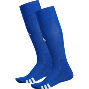 adidas Unisex Rivalry Soccer Socks (2-Pack) Over-the-Calf Athletic Fit for Men & Women(Royal Blue/White)