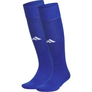 adidas Unisex Rivalry Soccer Socks (2-Pack) Over-the-Calf Athletic Fit for Men & Women(Royal Blue/White/2.0)