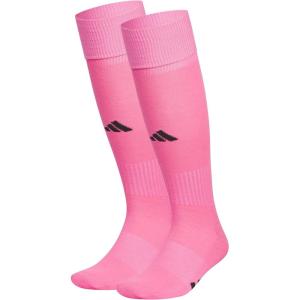 adidas Unisex Rivalry Soccer Socks (2-Pack) Over-the-Calf Athletic Fit for Men & Women(Ultra Pop/Black/2.0)