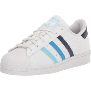 adidas Unisex-Baby Superstar Sneaker(Ftwr White/Bliss Blue/Pulse Blue)