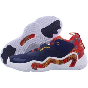 adidas Unisex-Child Donovan Mitchell Issue 3 Basketball Shoes(Navy/Red)