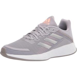 adidas Unisex-Child Duramo Sl Running Shoe(Glory Grey/Silver Metallic/Light Flash Orange)