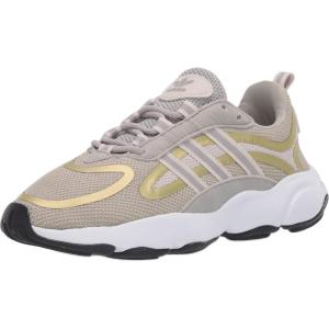 adidas Unisex-Child Haiwee C Sneaker(Sesame/Clear Brown/Gold Met.)