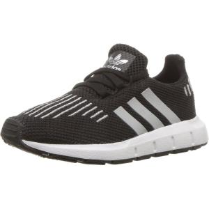 adidas Unisex-Child Swift Running Shoe(Core Black/Silver Metallic/White)