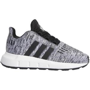 adidas Unisex-Child Swift Running Shoe(White/Black/Black)