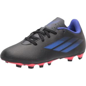 adidas Unisex-Child X Soccer Shoe(Black/Sonic Ink/Solar Yellow)