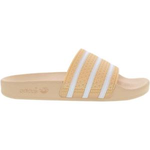 adidas Women’s Adilette Slide(Cream/White-off-white/Peach White)