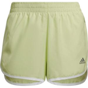 adidas Women’s Marathon 20 Shorts(Almost Lime/White)