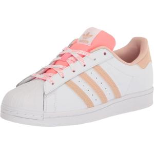 adidas Women’s Superstar Sneaker(White/Halo Blush/Acid Red)
