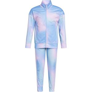 adidas girls 2 Piece Printed Tricot Track Set(Pink With Multi)