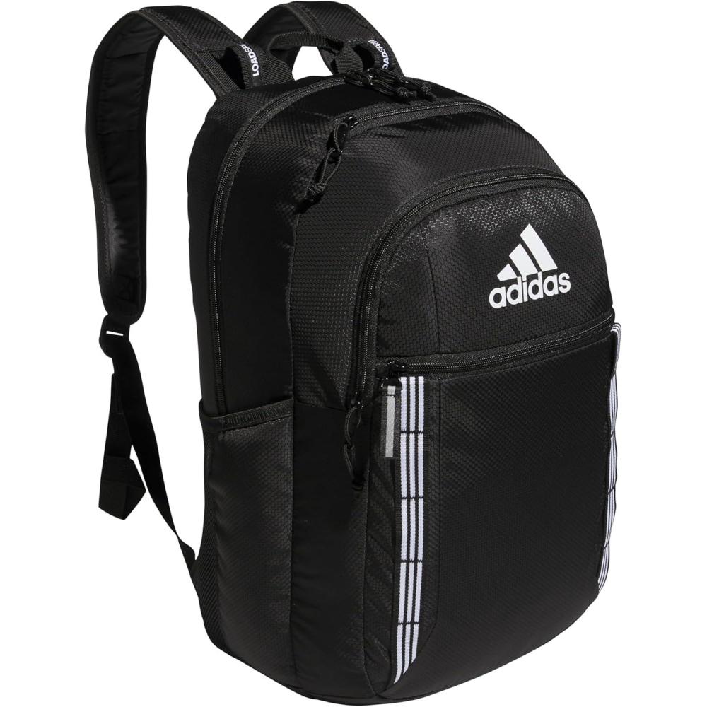 imageadidas Excel Backpack  Insulated Lunch Bag BlackWhite  BlackWhite OSFA70BlackWhite 3 Stripe Webbing